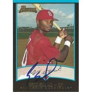  Esix Snead Signed St. Louis Cardinals 2001 Bowman Card 