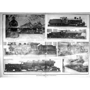   Train Locomotive St. Louis Atchison Topeka Engines: Home & Kitchen