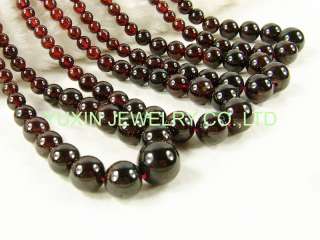 YSS182 Lovely Natrual garnet round beads necklace 16  