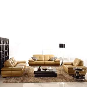  666 Leather Sofa Set