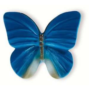  Siro Designs Butterfly Knob (SD72110)   Blue With Grey 