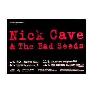    NICK CAVE Let Love In (words) Tour Music Poster