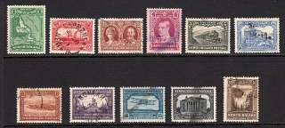 NEWFOUNDLAND 172 182 Used 31 Publicity wmk set £250.00  