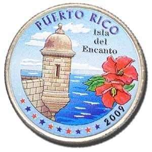  2009 D Puerto Rico Colorized Quarter 