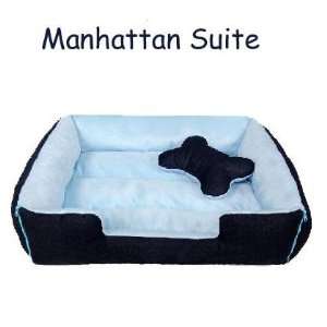  Dog Bed   Manhattan Suite Pet Bed   Sky Blue: Everything 