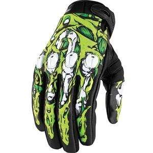  Icon Sub Dermal Gloves   X Large/Green Automotive