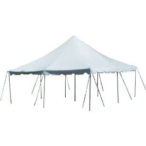 Party Tent 20 X 20 Pole Tent White Heavy Duty Vinyl   Free Shipping