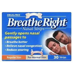  Breathe Right Nasal Strips Natural Regular 30: Health 