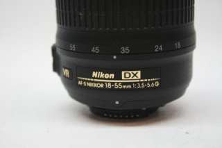 Nikon 18 55mm f/3.5 5.6G AF S DX Nikkor Zoom VR Lens 018208021765 