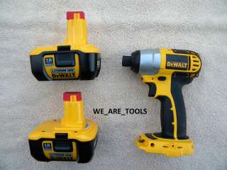  DEWALT XRP 18V CORDLESS DC827 1/4 IMPACT,2 DC9180 LIT ION BATTERIES 