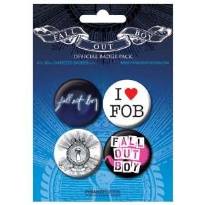       Fall Out Boy pack 4 pins: Toys & Games