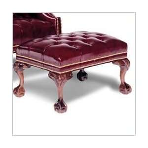   Distinction Leather Tufted Ball in Claw Ottoman Furniture & Decor