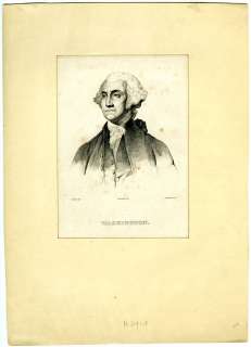 ORIG.ENGRAVING George Washington, c 1840s?  