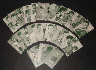 30) 1940s 50s Exhibit Cards BOXING w/ ROCKY MARCIANO  