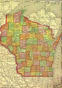 1912 History & Genealogy of MONROE County Wisconsin WI  