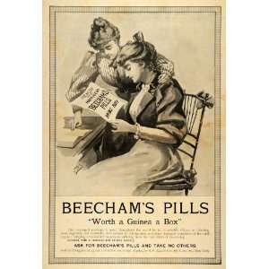  1893 Ad Beechams Pills Medicine Medical Quackery NY 