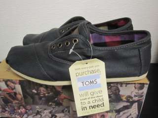 TOMS AHS WAXED TWILL MENS CORDONES Shoes sz 7 13 BNIB $80  