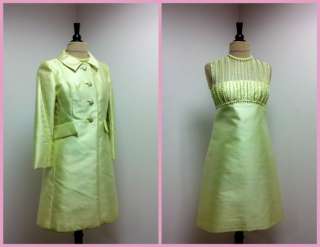 1960s Vintage Cocktail Dress and Jacket Couture Dress  