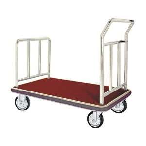  Bellmans Luggage Cart, Chrome Frame, With Carpeted Bed 