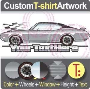 Custom T shirt for 1968 1969 oldsmobile Cutlass 442 fan  