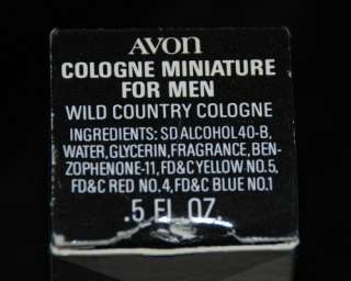 Avon Cologne Miniature For Men Vintage Unused  