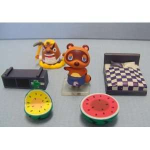  Nintendo Animal Crossing Tiny Mini Play Set Tom Nook Mr 