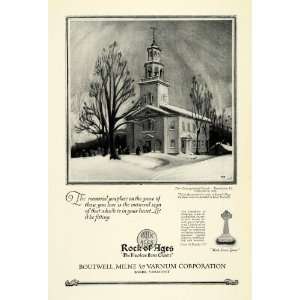   Congregational Church Bennington   Original Print Ad