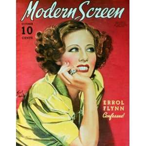   11 x 17 Modern Screen Magazine Cover 1930s Style B  