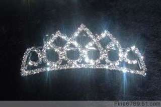 Wholesale 6pcs Noble Crystal Rhinestone TIARA Crowns  