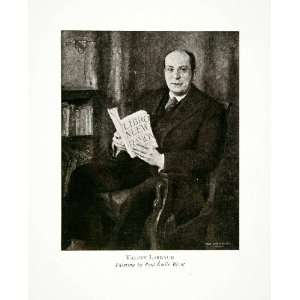 com 1928 Print Valery Larbaud Paul Emile Becat Portrait French Writer 