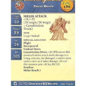  Dungeons and Dragons Miniatures Dread Wraith Epic Stat 