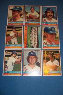   LOS ANGELES DODGERS Complete TEAM Set of 28 Cards LOPES Steve YEAGER