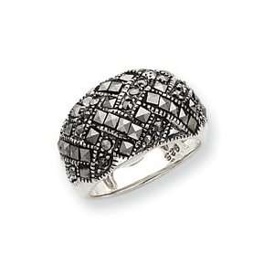   Silver Marcasite Woven Ring   Size 8: West Coast Jewelry: Jewelry