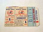   series ticket and program 1963 yankees dodgers expedited shipping