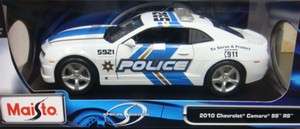 MAISTO 2010 CHEVROLET CAMARO SS RS POLICE 1/18 DIECAST CAR SPECIAL 