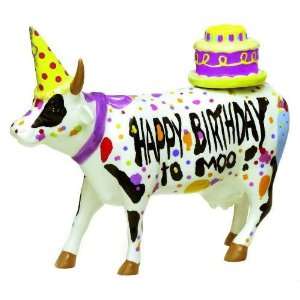  : Cows on Parade Happy Birthday to Moo Cow Figurine: Everything Else