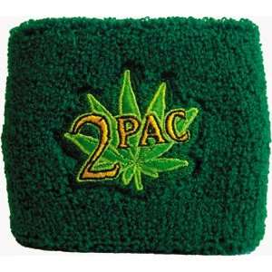 2Pac Tupac Shakur Wristband Green:  Sports & Outdoors