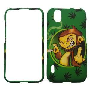  POT SMOKING MONKEY FLIP OFF COVER CASE: Cell Phones & Accessories