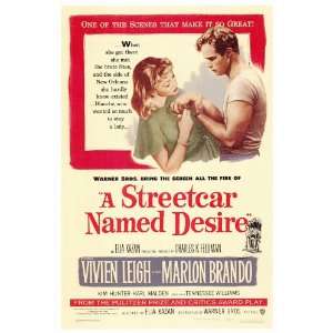  A Streetcar Named Desire (1951) 27 x 40 Movie Poster Style 