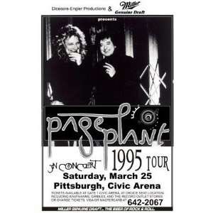  Page & Plant Live at the Civic Arena 1995 Concert Sheet 11 