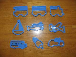 Transportation Cookie Cutters Train boat plane rocket  