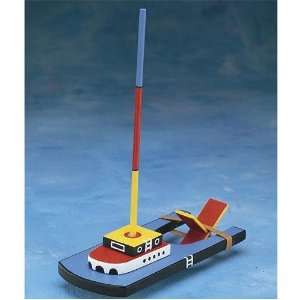  Wooden Paddle Boat (Pack of 12) Toys & Games