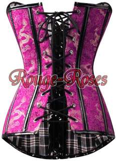 Gothic Rose Red Punk Floral CORSET Bustier HOT S 6XL g2715_pr