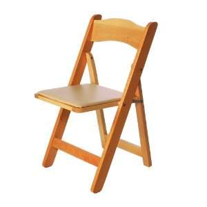 Natural Wood Folding Chairs (4 chairs):  Home & Kitchen