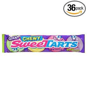 Wonka Sweetarts Chewy Singles, 1.5 Ounce (Pack of 36):  