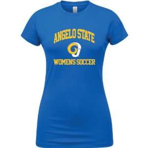   Rams Royal Blue Womens Womens Soccer Arch T Shirt: Sports & Outdoors