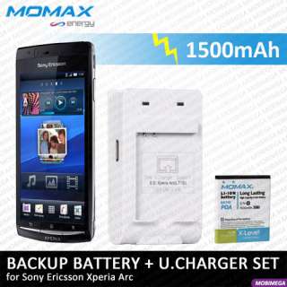Momax Battery + Dual Charger Sony Ericsson Xperia Arc  