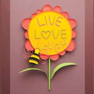  Metal Rustic Handmade Buzzy Beez Flower Wall Sign   60536 