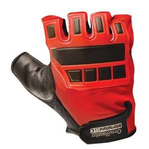  XXL, Glove, Premium Embossed Back Gel Red Black: Home 