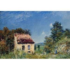  Oil Painting Abandoned House Alfred Sisley Hand Painted 